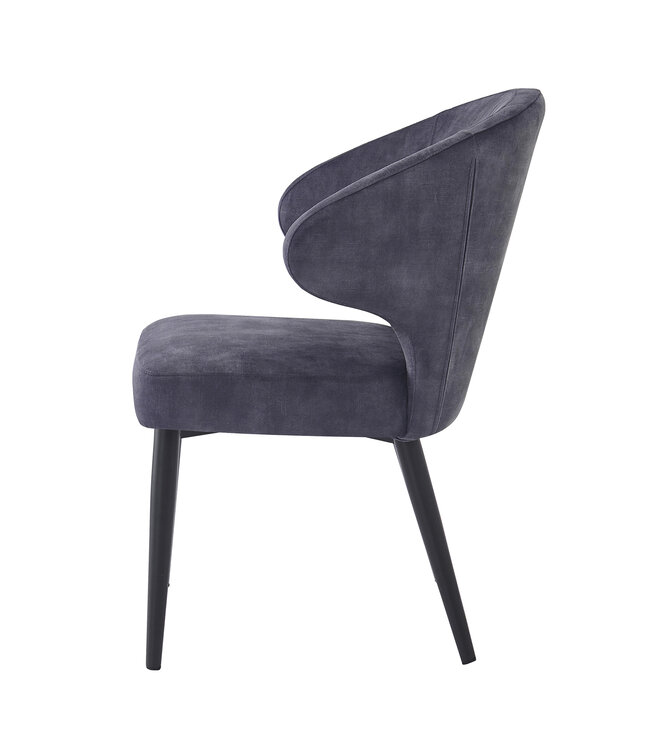 Livingfurn Donna Anthracite Velvet-31120