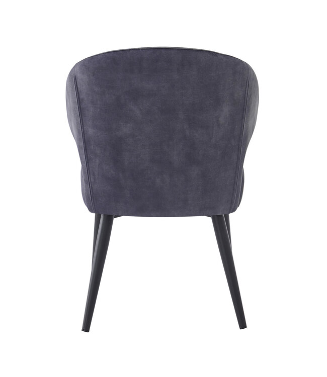 Livingfurn Donna Anthracite Velvet-31120