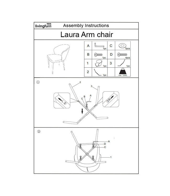 Livingfurn Laura Boucle Antraciet-31195