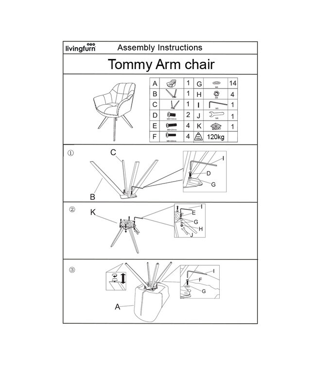 Livingfurn Tommy Bisque Oasis-31557