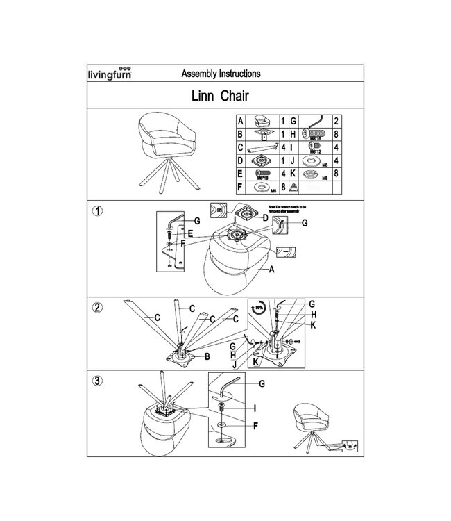 Livingfurn Linn Bisque Oasis-31573