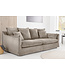 Invicta Interior Sofa HEAVEN 200cm 3-zits vering kern afneembare hoes koord greige - 46108