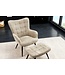 Invicta Interior Moderne fauteuil SCANDINAVIA champagne grijs Boucle met armleuningen - 44022
