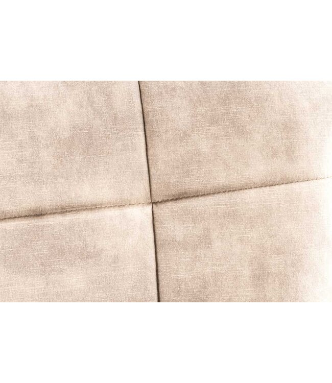 Invicta Interior Moderne fauteuil SCANDINAVIA champagne fluweel zwart metalen poten met armleuningen - 44021