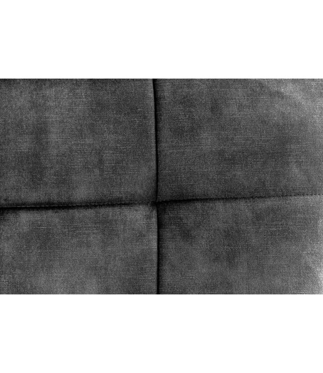 Invicta Interior Moderne fauteuil SCANDINAVIA grijs fluweel zwart metalen poten met armleuningen - 44020