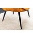 Invicta Interior Moderne fauteuil SCANDINAVIA mosterdgeel fluweel zwart metalen poten met armleuningen - 44019