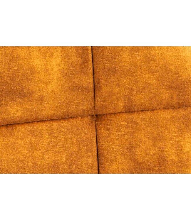 Invicta Interior Moderne fauteuil SCANDINAVIA mosterdgeel fluweel zwart metalen poten met armleuningen - 44019