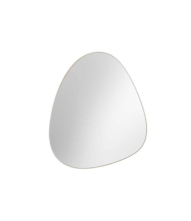 Invicta Interior Moderne wandspiegel NOEMI 75cm natuurlijk eiken massief hout handgemaakt asymmetrisch ontwerp - 43868