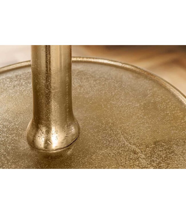 Invicta Interior Design XXL taartplateau ABSTRACT 150cm goud metaal met vijf verdiepingen handgemaakt - 43500