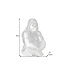 Invicta Interior Decoratief Gorilla-figuur KONG 40cm zilveren handgemaakte metalen sculptuur - 43195