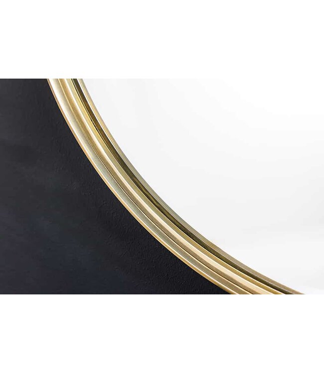 Invicta Interior Ronde wandspiegel PORTRET 50cm goud metalen frame handgemaakt - 42798