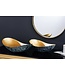 Invicta Interior Handgemaakte set van 2 decoratieve kommen ABSTRACT ORIENT 55cm goud metaal patina - 43512