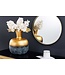 Invicta Interior Handgemaakte decoratieve vaas ABSTRACT ORIENT 40cm goud rond metaal patina - 43511
