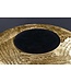 Invicta Interior Moderne decoratieve vaas ABSTRACT ORIENT 35cm goud rond metaal gehamerd ontwerp - 43510