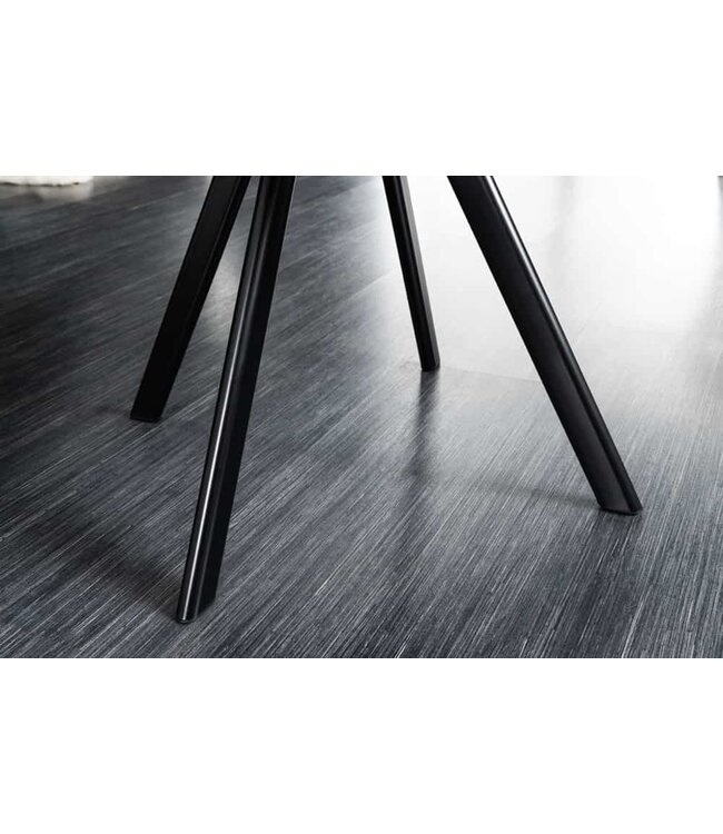 Invicta Interior Bureaustoel THE DUTCH COMFORT grijs fluweel met armleuningen Modern Design - 44066