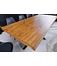 Invicta Interior Massief houten eettafel GALAXIE 200 cm vintage bruin grenen gerecycled industrieel design - 43678
