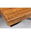 Invicta Interior Massief houten eettafel GALAXIE 200 cm vintage bruin grenen gerecycled industrieel design - 43678