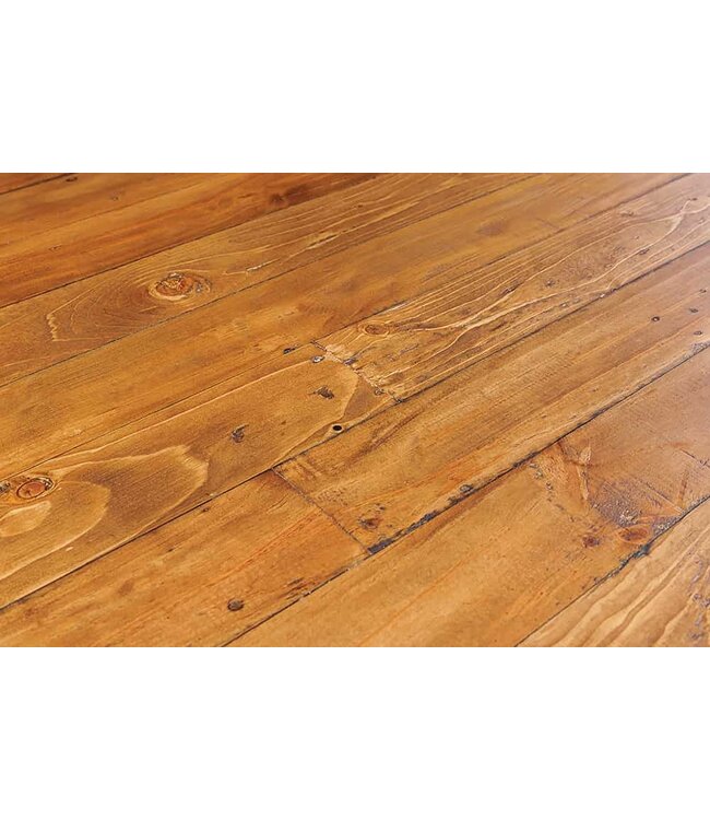 Invicta Interior Massief houten eettafel GALAXIE 200 cm vintage bruin grenen gerecycled industrieel design - 43678