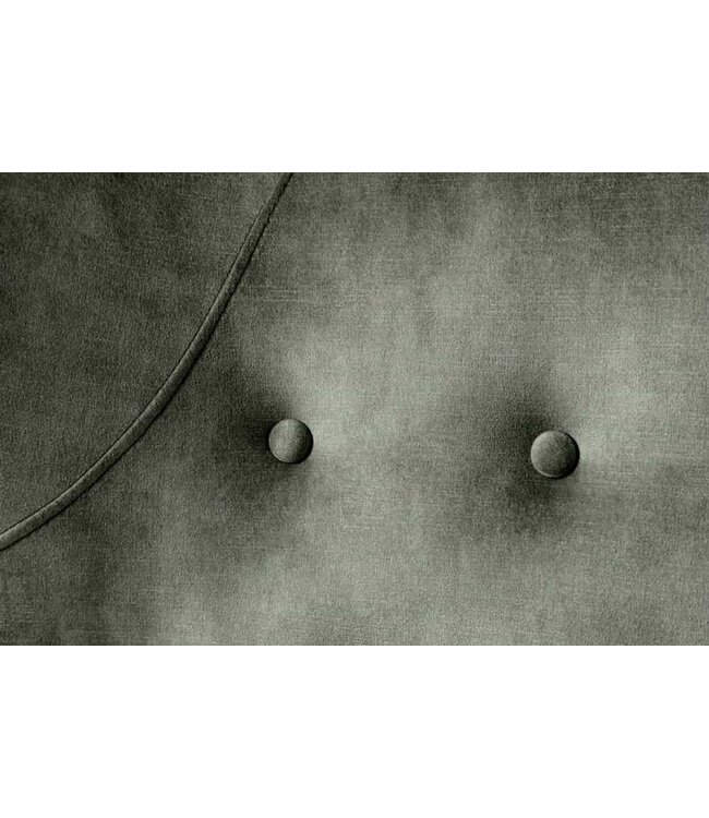 Invicta Interior Design XL fauteuil AMSTERDAM groen fluweel zwart metalen poten retrostijl - 43569