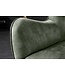 Invicta Interior Design XL fauteuil AMSTERDAM groen fluweel zwart metalen poten retrostijl - 43569