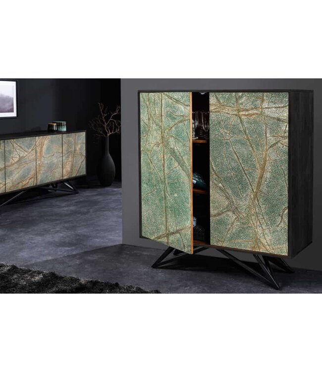 Invicta Interior Massief houten dressoir MOUNTAIN SOUL 120 cm kast van echt natuursteen acacia - 43794