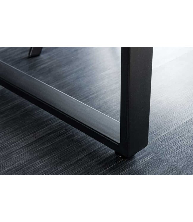 Invicta Interior Moderne eettafel LOFT 160cm eiken design zwart metalen poten sledeonderstel Industrieel - 6538955