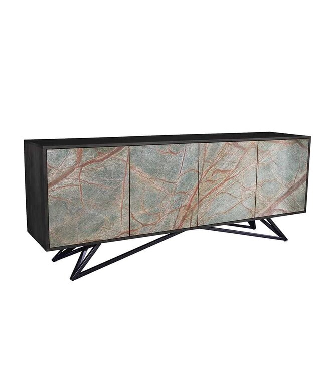 Invicta Interior Massief houten dressoir MOUNTAIN SOUL 175 cm dressoir van echt natuursteen acacia - 43481