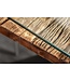 Invicta Interior Eettafel Barracuda X 180cm natuurel & Glasplaat / 39698 & 36648G