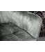 Invicta Interior Design stoel LOFT groen fluweel draaibaar metalen frame zwart met armleuning - 42393