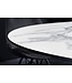 Invicta Interior Ronde eettafel ELLIPSE 120cm marmer witte keramische haarspeldpoten gemaakt in Italie - 42369