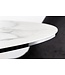 Invicta Interior Ronde eettafel ELLIPSE 120cm marmer witte keramische haarspeldpoten gemaakt in Italie - 42369