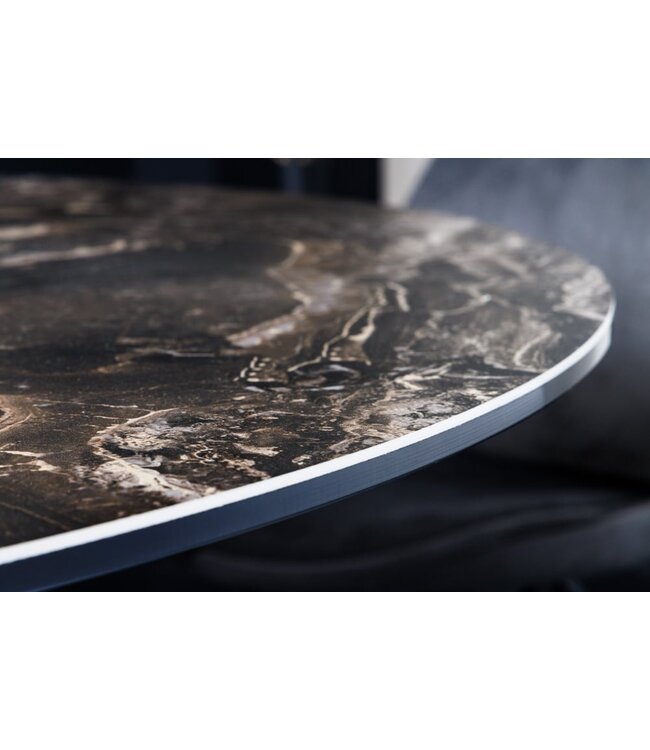 Invicta Interior Ronde eettafel ELLIPSE 120cm natuursteen keramische haarspeldpoten gemaakt in Italie - 42368