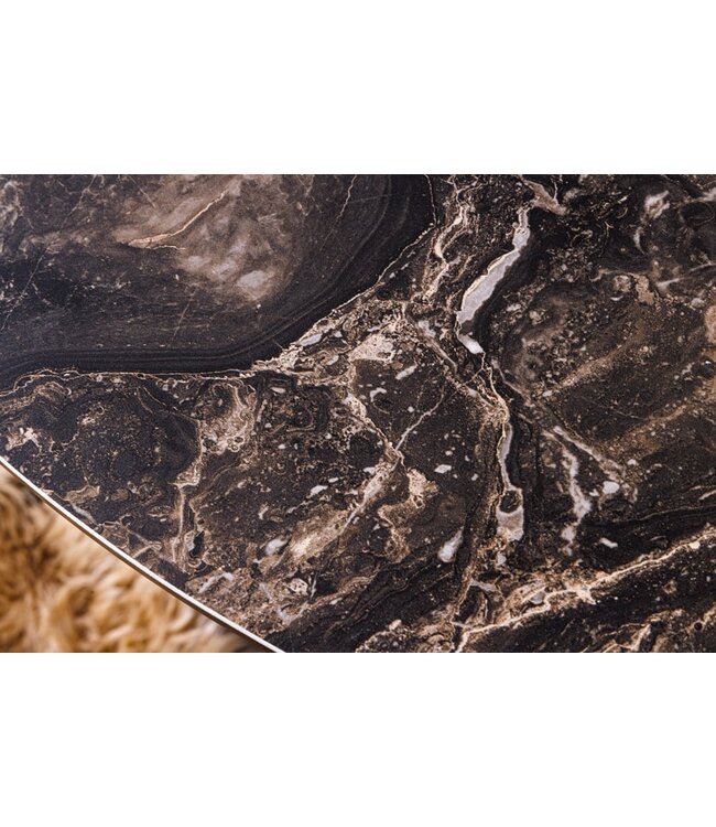 Invicta Interior Ronde eettafel ELLIPSE 120cm natuursteen keramische haarspeldpoten gemaakt in Italie - 42368