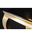 Invicta Interior Elegante consoletafel MODERN BAROK 145cm zwart goud opaalglas roestvrijstalen poten - 42314