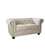 Invicta Interior Chesterfield 2-zits bank 150cm fluweel champagne 2-zits met knoopstiksel en veerkern - 42311