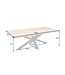 Invicta Interior Massieve industrieele eettafel GALAXIE 160cm mangohouten stervormig frame - 42257