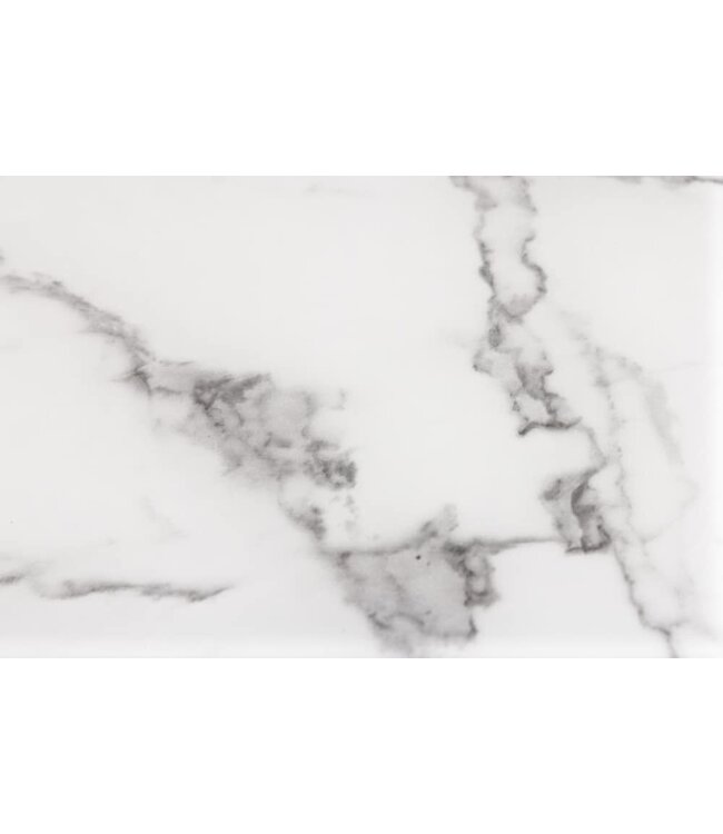 Invicta Interior Elegante consoletafel BOUTIQUE 110 cm wit kristalglas met marmeren decor zwart frame - 42170