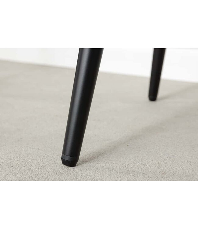 Invicta Interior Design barkruk MILANO mosterdgeel fluwelen barstoel met Chesterfield quilting - 41959