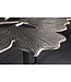 Invicta Interior Decoratieve salontafel GINKGO LEAFS 75cm zilver handgemaakt metaal - 41792