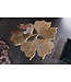 Invicta Interior Decoratieve salontafel GINKGO LEAFS 75cm goud handgemaakt metaal - 41791