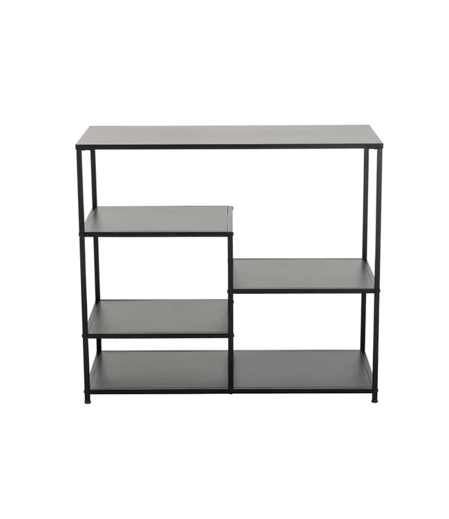 Invicta Interior industrieele plank DURA STEEL 90cm zwart metalen console - 41731