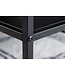 Invicta Interior industrieele salontafel DURA STEEL 100cm zwart metaal met opbergvak - 41728