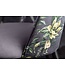 Invicta Interior Design stoel PRET-A-PORTER grijs fluweel bloemmotief en gouden voetdoppen - 41703