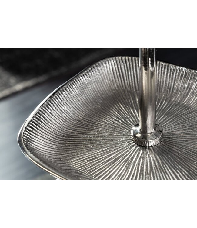 Invicta Interior Design taartplateau ORIENT 44cm zilver met drie niveaus - 41605