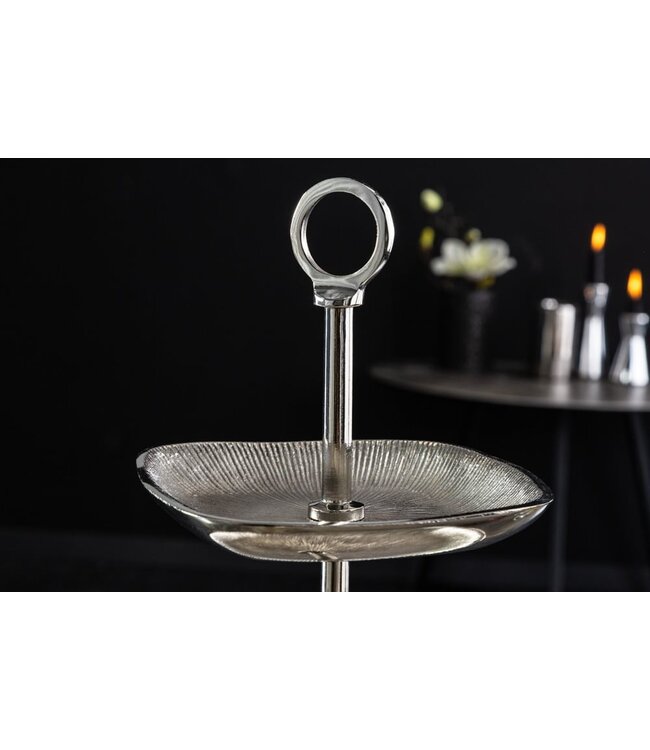 Invicta Interior Design taartplateau ORIENT 44cm zilver met drie niveaus - 41605
