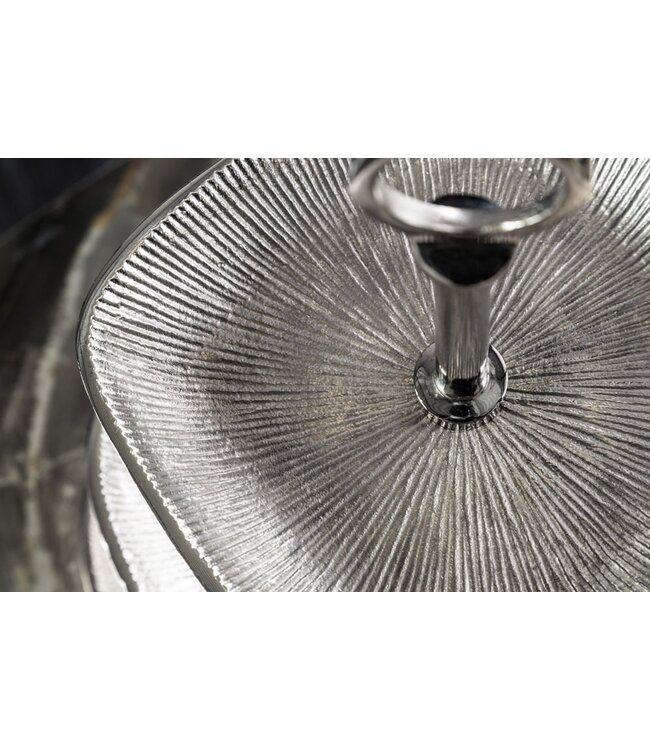 Invicta Interior Design taartplateau ORIENT 44cm zilver met drie niveaus - 41605