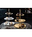 Invicta Interior Design taartplateau ABSTRACT 48cm goud met drie niveaus - 41603