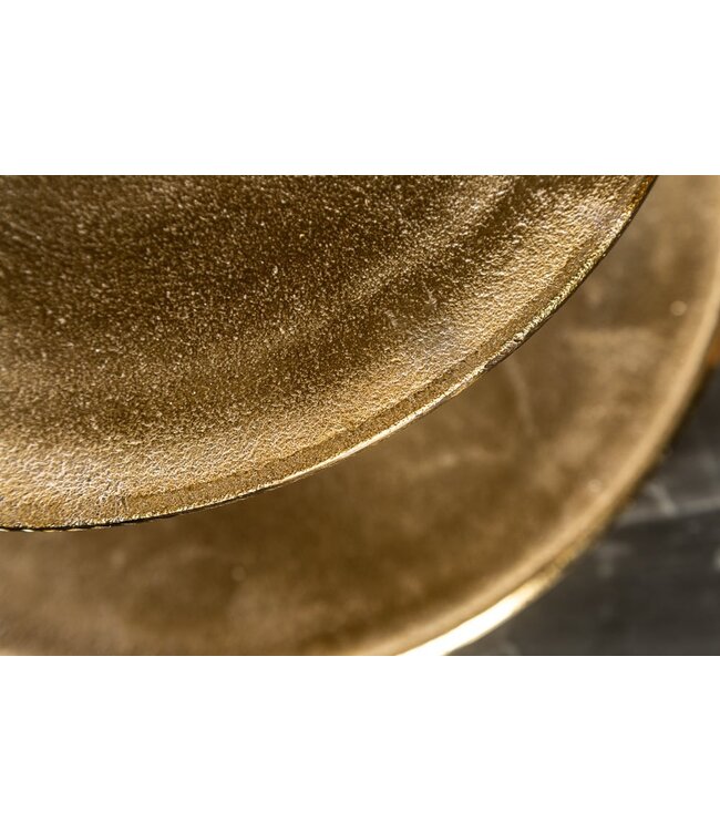 Invicta Interior Design taartplateau ABSTRACT 48cm goud met drie niveaus - 41603