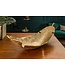Invicta Interior Design decoratieve kom GOUD BLAD 62cm bladgoud design metaal handgemaakt - 41602