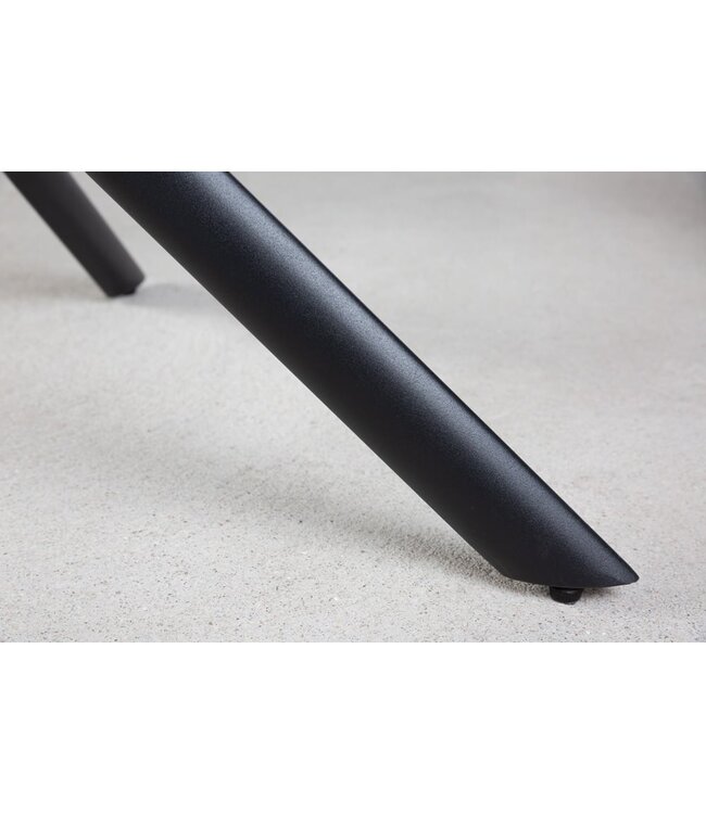 Invicta Interior Bureaustoel PAPILLON antraciet decoratief gewatteerd zwart frame - 41586